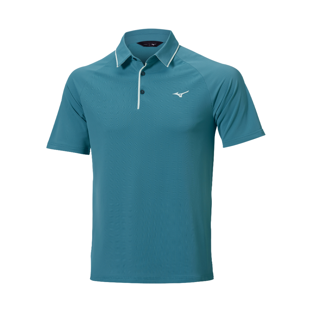 Mizuno Classic Piqué Short Sleeve Polo Shirt Larkspur Homme TailleS